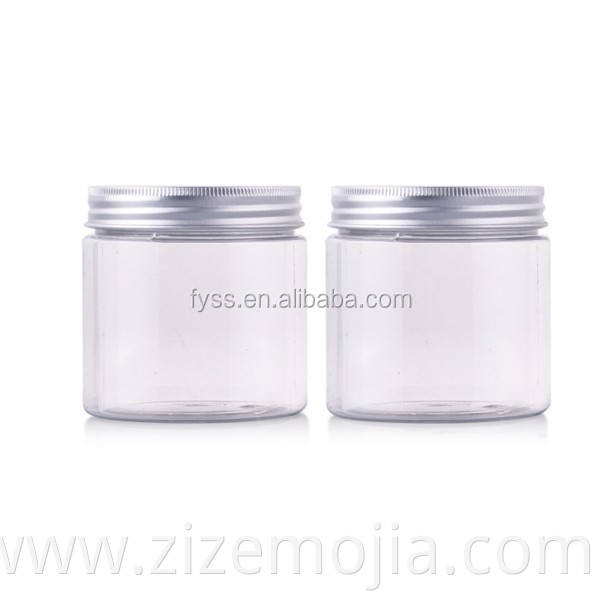 200g Empty Plastic Cream Jar with Aluminum Lids for Cosmetic Packing